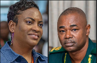 DCOP Lydia Donkor (L) with another leader of the Greater Accra Armwrestling