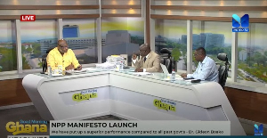 Randy Abbey, Isaac Adongo and Gideon Boako on the Good Morning Ghana show