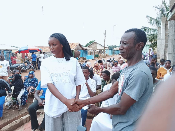 One of the beneficiaries at the event