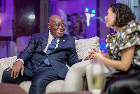 President Akufo-Addo with British High Commissioner to Ghana Harriet Thompson at the event