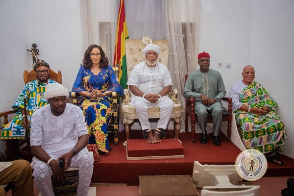 H.E. Bianca Odumegwu-Ojukwu led the delegation to visit the Gborbu Wulomo-Shitse