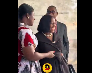 Akosua Manu [L] and suspended Chief Justice, Gertrude Torkonoo