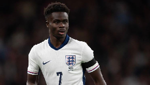 English winger Bukayo Saka