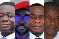 (L - R) Dr Opuni, Barker-Vormawor, Gyakye Quayson and Collins Duada have pending criminal cases