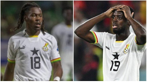 Brandon Thomas-Asante (L) will replace Inaki Williams (R) ahead of  Central African Republic game
