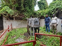 One of the power transformers that have been vandalised