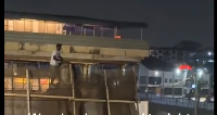 The man captured destroying the statue
