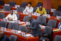 Davis Ansah Opoku debating the 2026 budget in Parliament