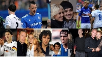 A grid photo of some footballers who allegedly had affairs with their teammates’ partners