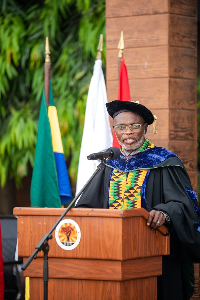 President of AUCB, Prof. Isaac Abeku Blankson