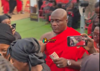 Rev. Kusi Boateng spotted at a funeral