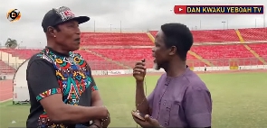 George Alhassan (left) speaking to Dan Kwaku Yeboah