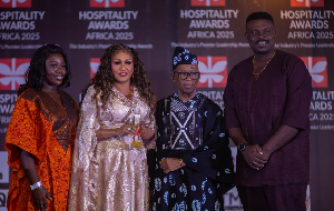 Ghartey-Tsagli (Middle left), Captain George Nfodjoh (Rtd) (Middle right)