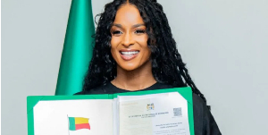 Ciara received her citizenship with