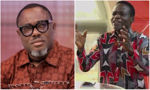 Professor Gyampo (L) has engaged in a heated altercation with Dr Domfeh