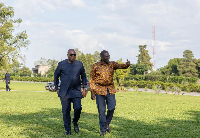 President-elect John Mahama [L] and President Ruto