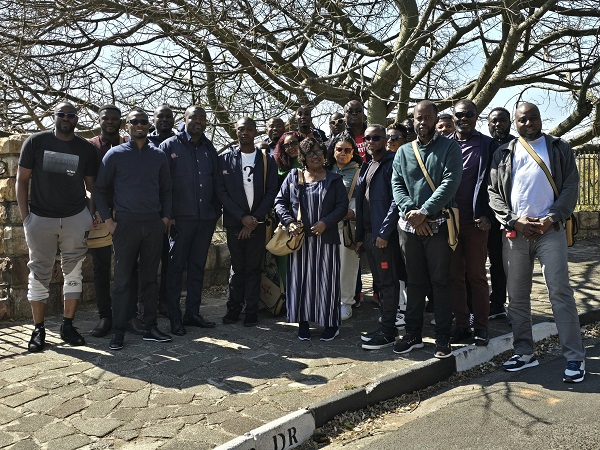 The SA team during a tour of Joburg