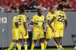 Schlupp celebrates after scoring