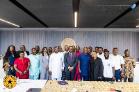 A group photo of the leadership IEAG and the Bank of Ghana