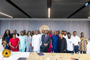 A group photo of the leadership IEAG and the Bank of Ghana