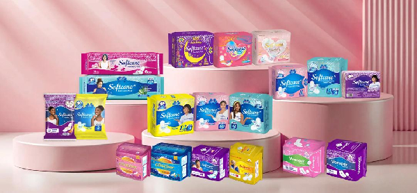 A photo of Softcare sanitary pads