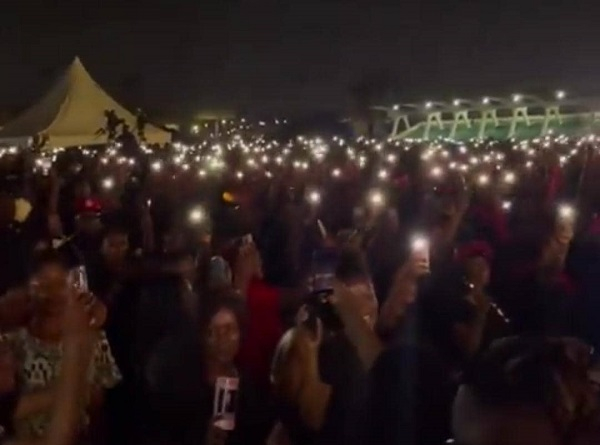 Well-wishers present at the Independence Square during the late Lumba's candlelight vigil