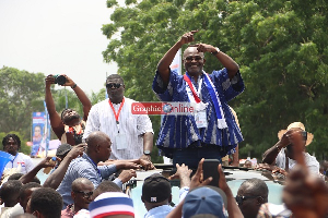 Kennedy Agyapong received massive cheers from some NPP supporters [Image Credit: Graphic Online]