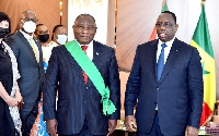 Cyril Ramaphosa of South Africa and Macky Sall of Senegal