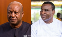 L-R John Dramani Mahama and  Chairman Wontumi