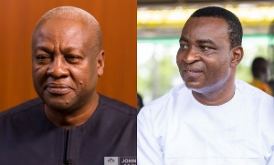 Former President Mahama and Chairman Wontumi