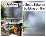Watch as fire engulfs parts of Takoradi SIC building