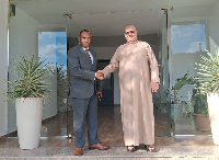 Mohamed Djebbar, (R) and His Excellency Edward Kwaku Cofie (L)