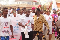 Nana Adjei Kyerema leading the walk