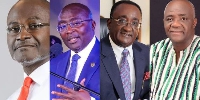 The four aspirants in the just ended NPP presidential primaries