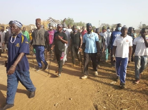 Residents of Manyoro engaging their annual Fao Kuri Festival Health Walk