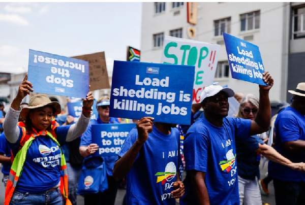 South Africa's severe power cuts triggered protests from angry citizens in January