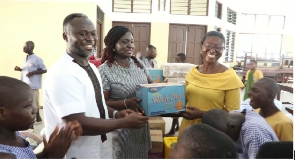 Marketing and Public Affairs Manager, at the Port of Takoradi, Dr. Kingsley Antwi-Boasiako (left)