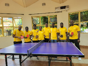 The National Petroleum Authority table tennis players delighted after the win