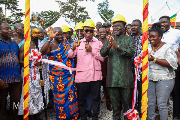 George Mireku Duker joins traditional authorities to commission the project