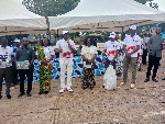 Osabarima Ansah Sasraku III launched the Mount Sinai SHS Anti-Drug Club.