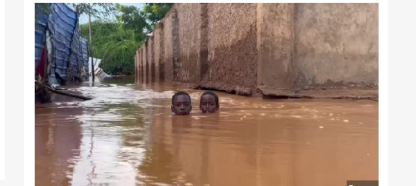 Severe flooding in Somalia's Dolow district, near the border with Kenya and Ethiopia