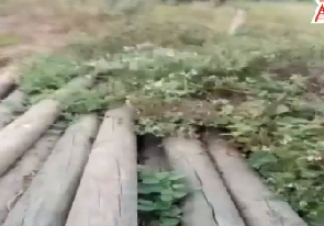 The electricity poles rotting away at Gatokrom