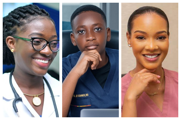 Dr Erica Ntiamoah Mensa, Dr Kwaku Boakye Gyamfi and Dr Vanessa Mensah-Kabu