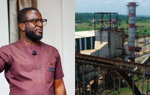A file photo of the Komenda sugar factory and Kwaku Owusu Boateng A file photo of the Komenda sugar factory and Kwaku Owusu Boateng