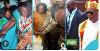 Naana Jane Opoku-Agyemang and Mahama captured with Musah Attah, alias “Kromo
