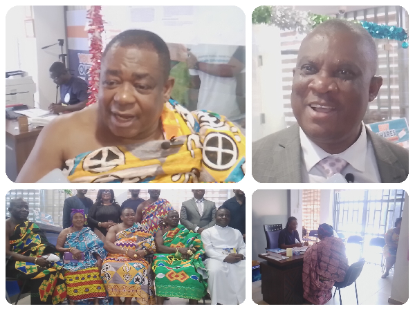 Collaged images of the board chairman, the CEO and other stakeholders