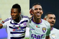 Asamoah Gyan (L) and Soufiane Rahimi have scored 18 and 19 goals respectively in the AFC CL