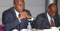 President Mahama [L] and Finance Minister, Mr. Seth Terkper
