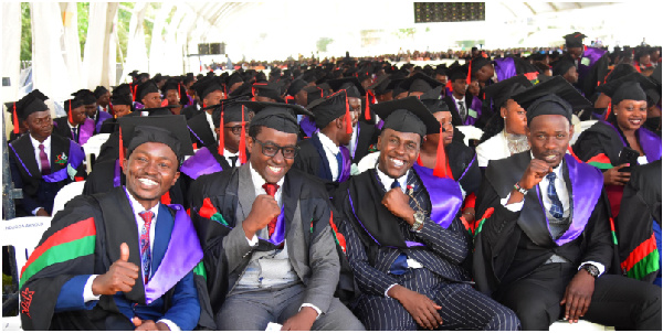 Graduands of Bachelor of Laws during the 73rd graduation ceremony at Makerere University, Kampala