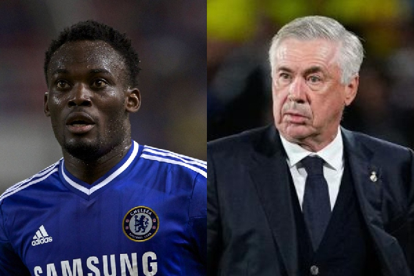 Carlo Ancelotti hails Michael Essien as one of his greatest midfielders